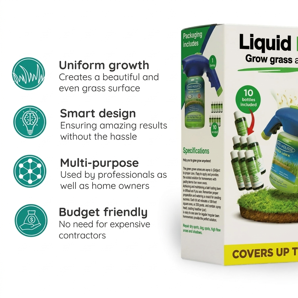 Eco Lawn Growth Spray – Easy Grass Seeding Solution