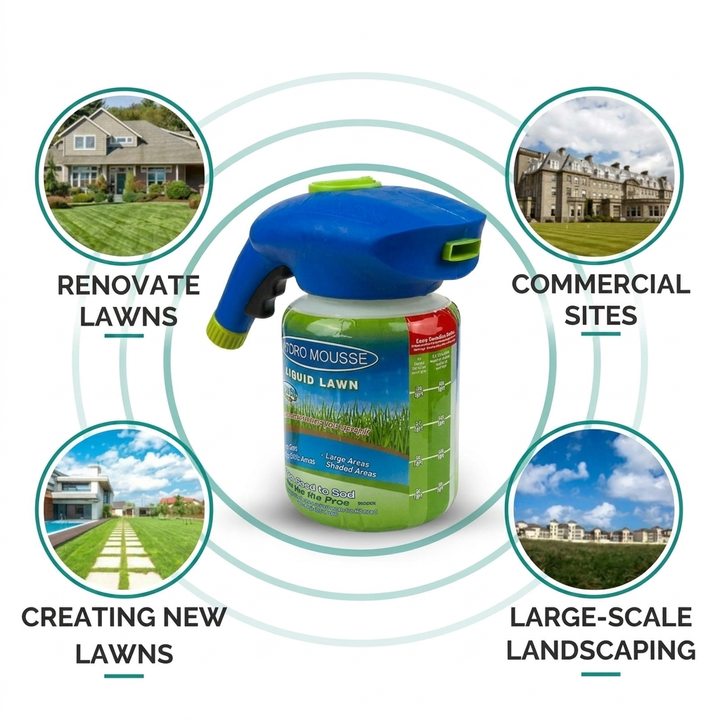 Eco Lawn Growth Spray – Easy Grass Seeding Solution