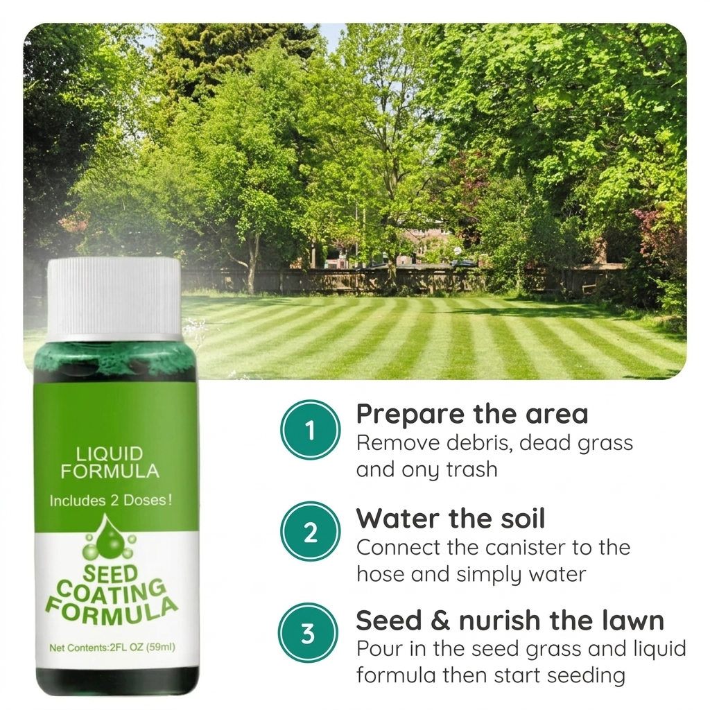 Eco Lawn Growth Spray – Easy Grass Seeding Solution