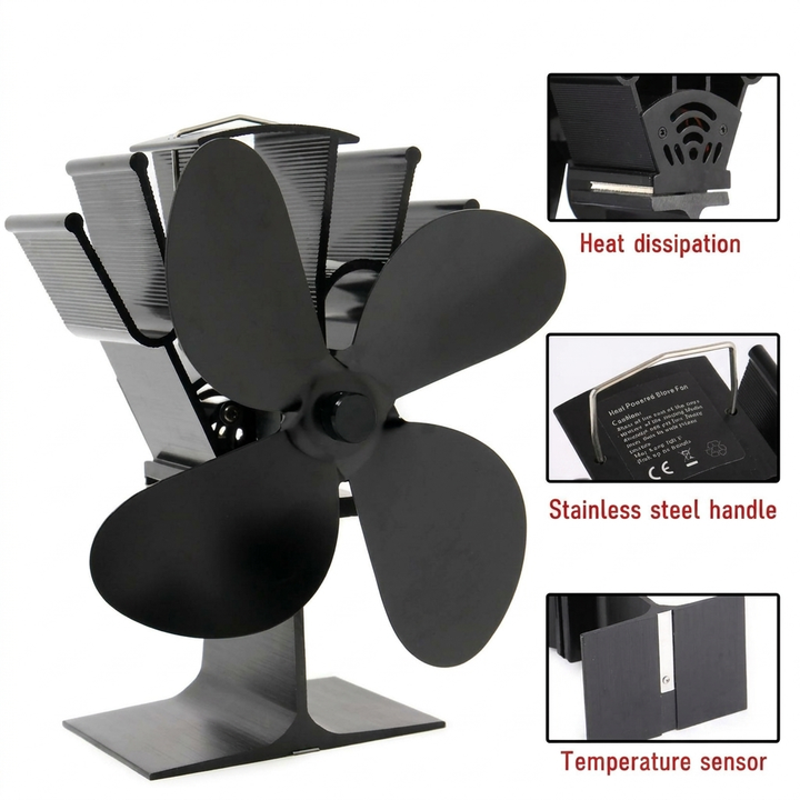 Stove Top Heat Fan – Efficient Fireplace Air Circulation