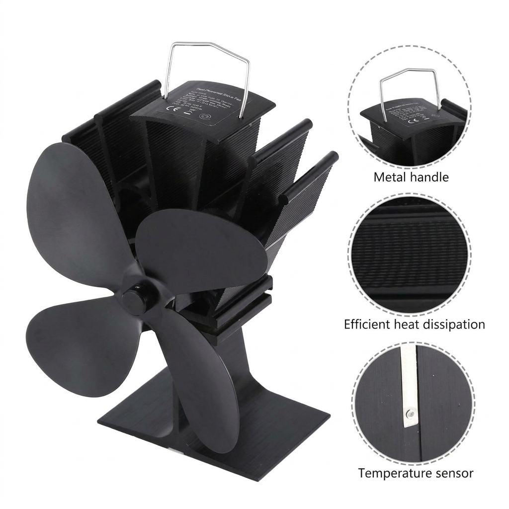Stove Top Heat Fan – Efficient Fireplace Air Circulation