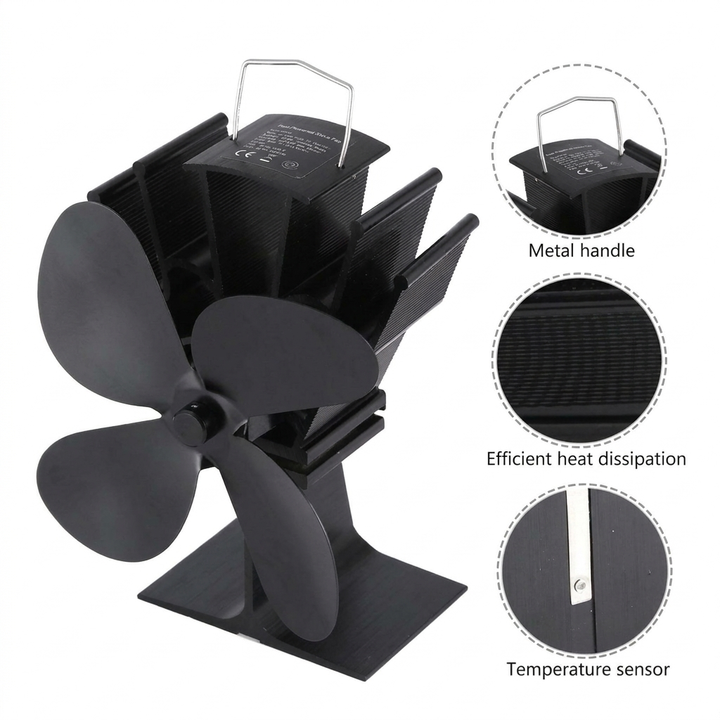 Stove Top Heat Fan – Efficient Fireplace Air Circulation