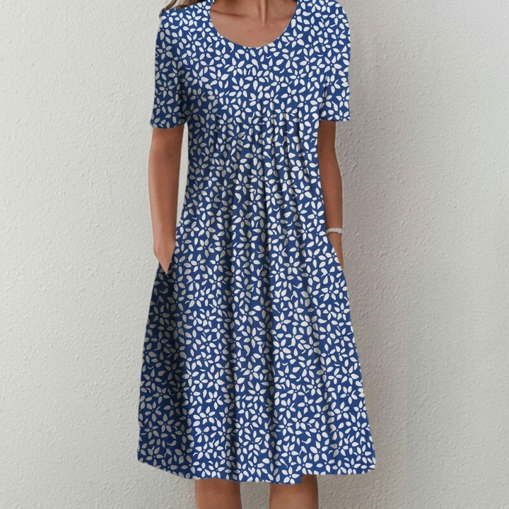Women’s Casual Midi Dress – Chic Floral Fashion Look