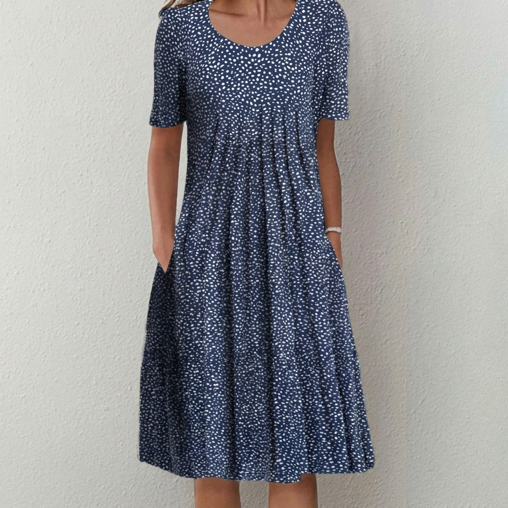 Women’s Casual Midi Dress – Chic Floral Fashion Look