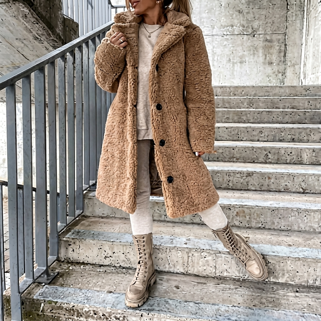 Longline Women’s Coat – Cozy and Elegant Winter Layer