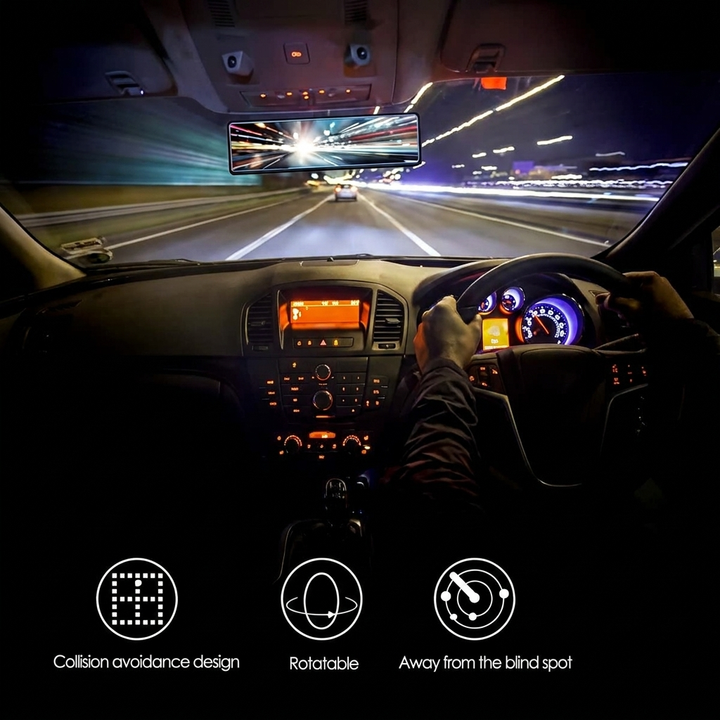 Vehicle Rearview Mirror – Wider View for Safer Driving