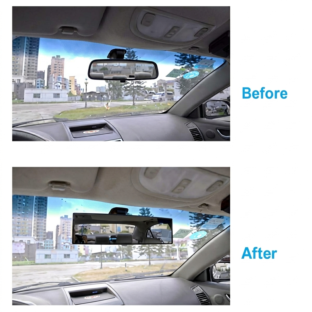 Vehicle Rearview Mirror – Wider View for Safer Driving