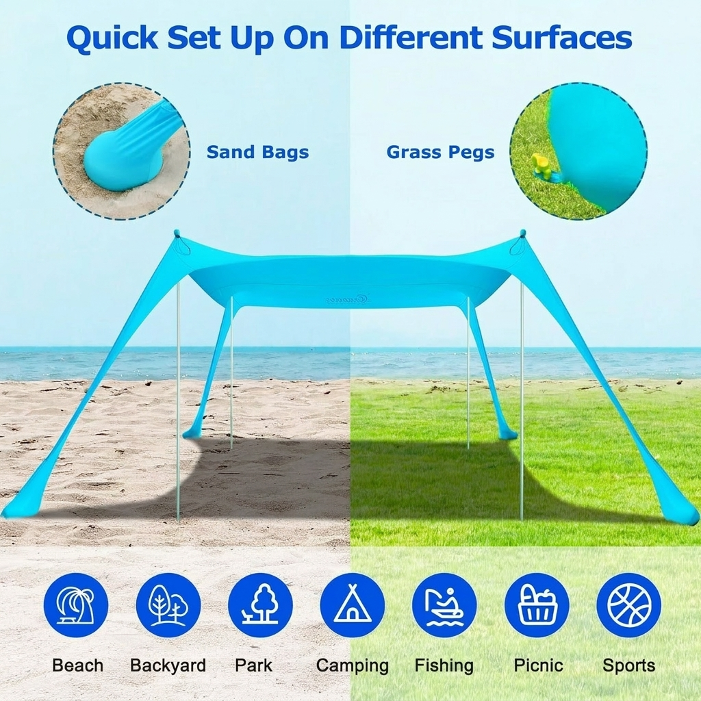 UV Protection Beach Tent