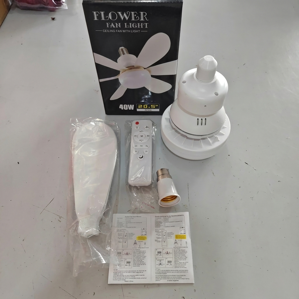 E27 LED Ceiling Fan Light with Remote Control