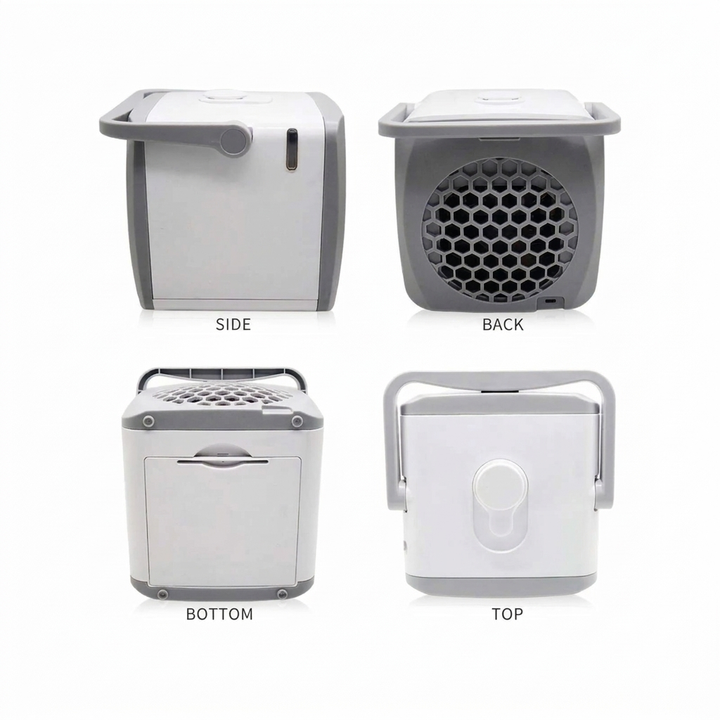 Unisex Portable 4-in-1 Air Cooler with Humidifier & Purifier
