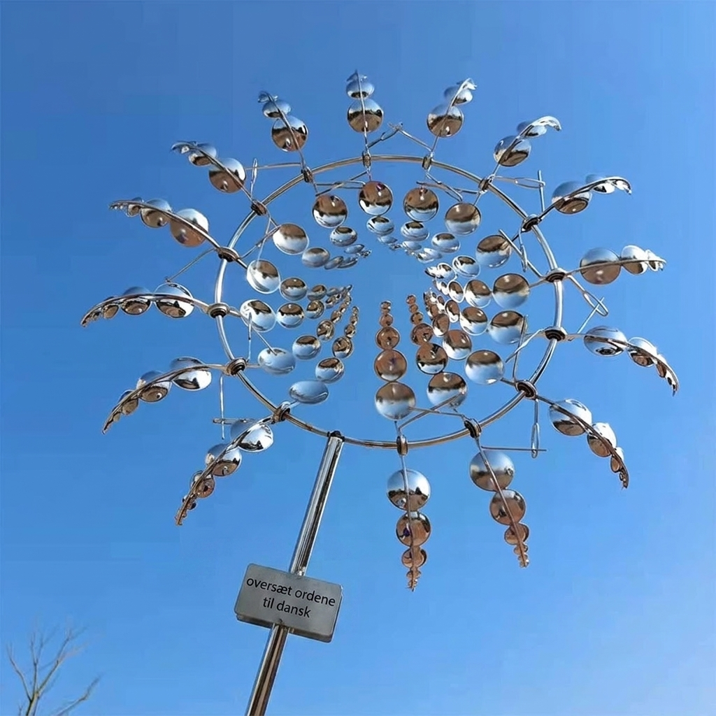 Anti-Rust Kinetic Metal Wind Spinner Windmill