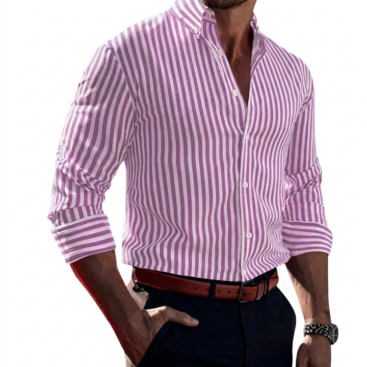 Men’s Striped Long Sleeve Shirt