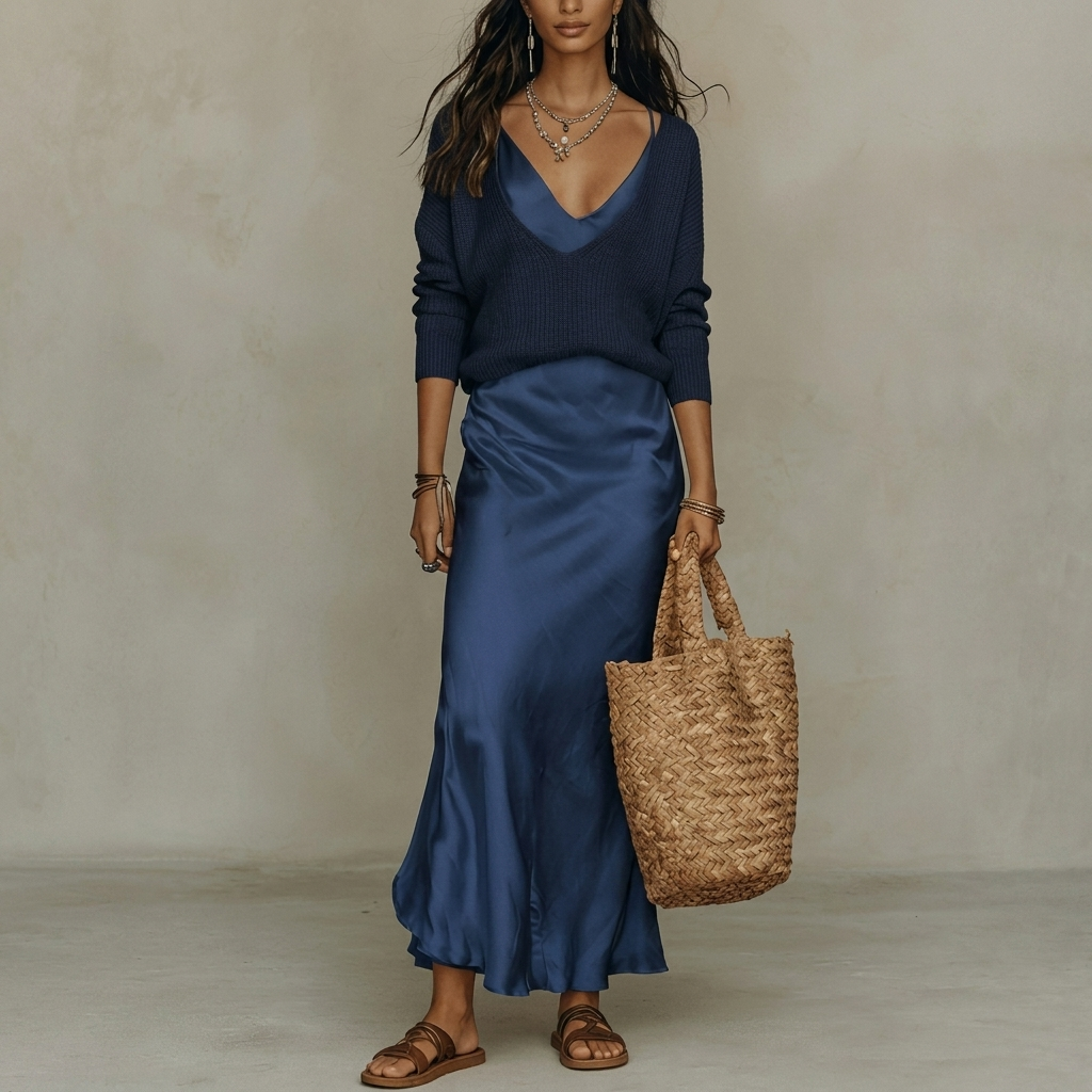 Women’s Maxi Dress Two Piece Set