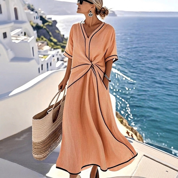 Women's V-Neck Maxi Dress