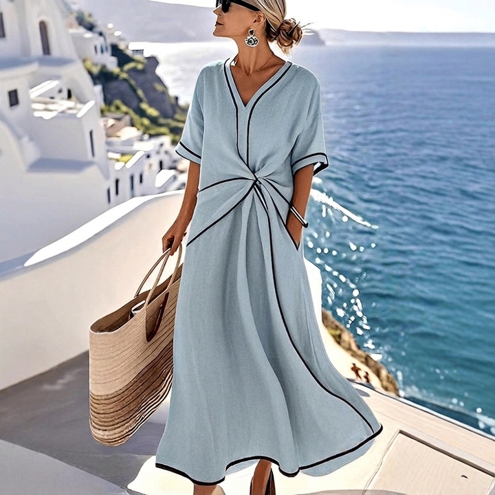 Women's V-Neck Maxi Dress