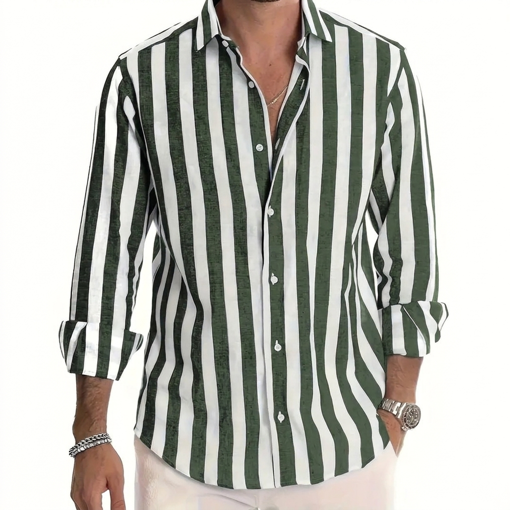 Men's Casual Loose Long-sleeved Shirt