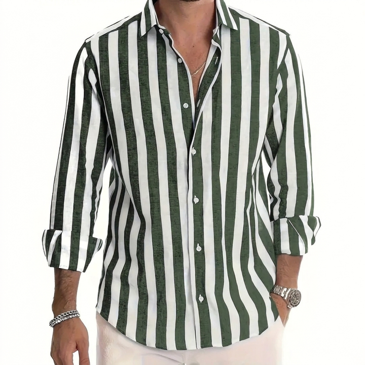 Men's Casual Loose Long-sleeved Shirt
