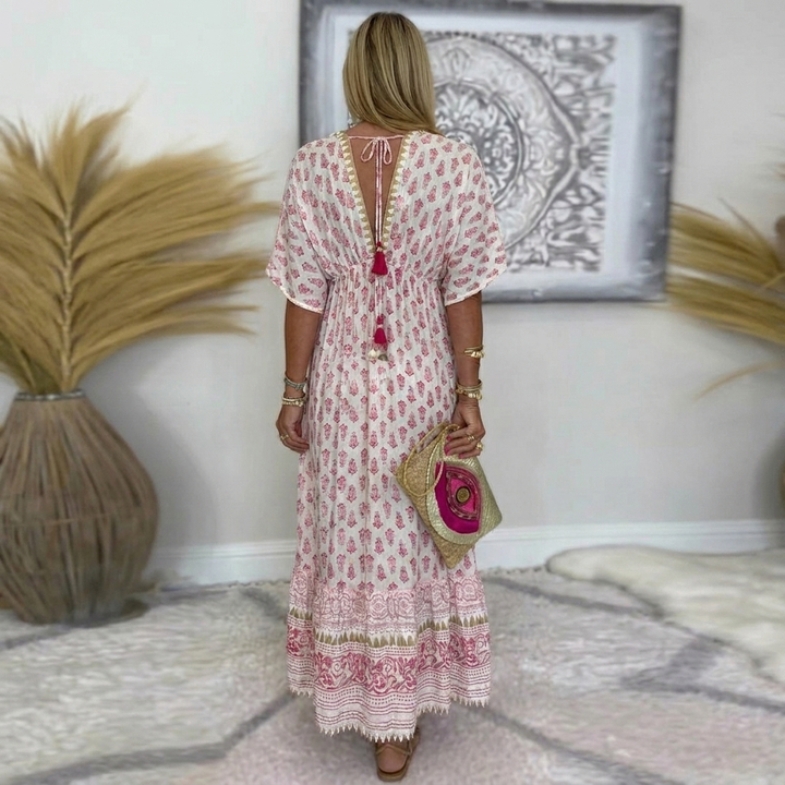 Women’s V-Neck Floral Dress