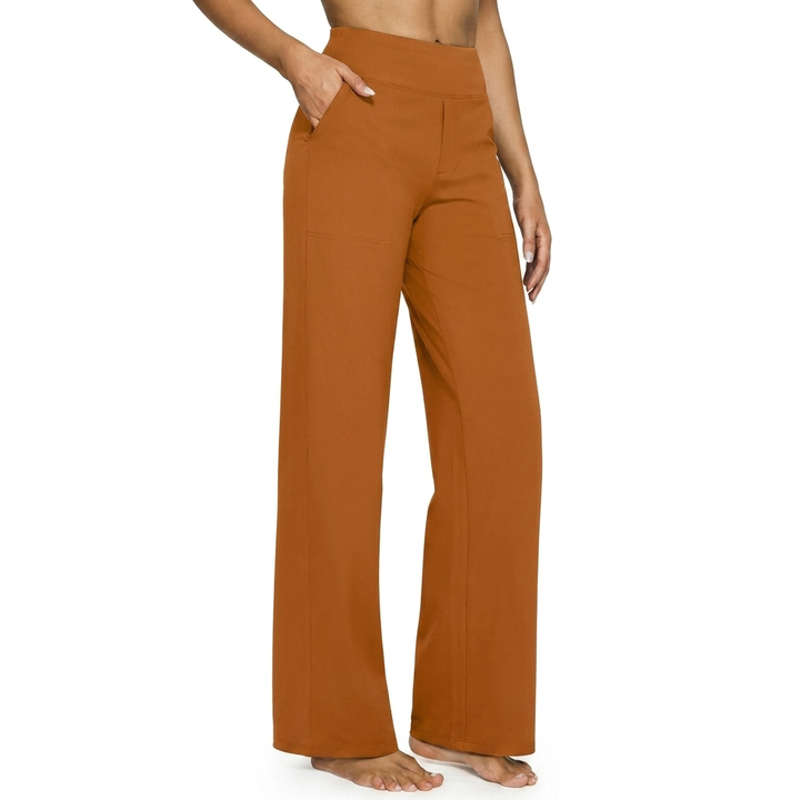 Women’s High Waist Straight Leg Pocket Trousers