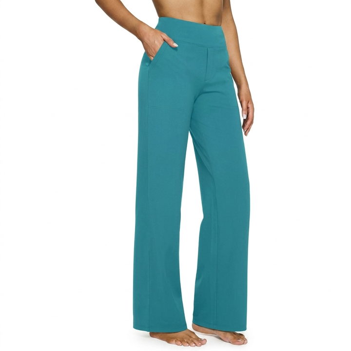 Women’s High Waist Straight Leg Pocket Trousers