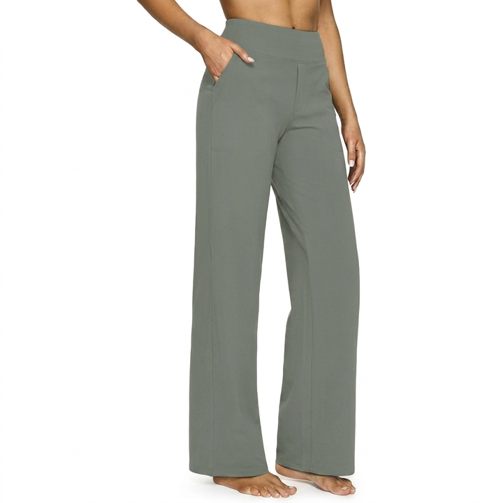 Women’s High Waist Straight Leg Pocket Trousers