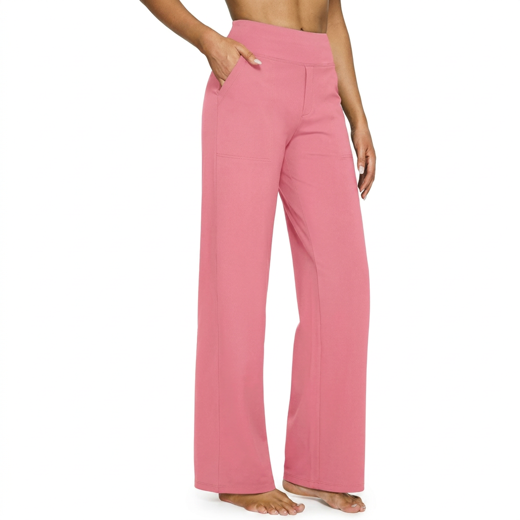 Women’s High Waist Straight Leg Pocket Trousers