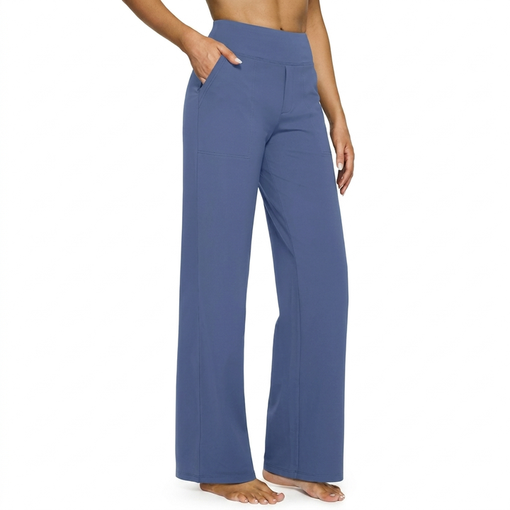 Women’s High Waist Straight Leg Pocket Trousers