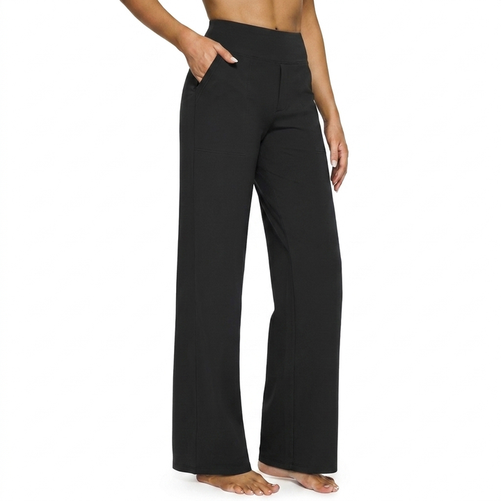 Women’s High Waist Straight Leg Pocket Trousers