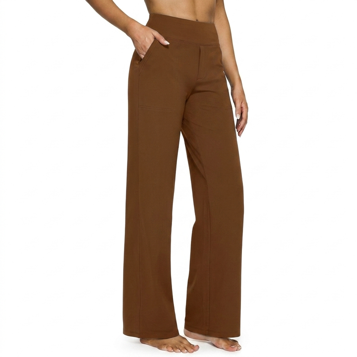 Women’s High Waist Straight Leg Pocket Trousers