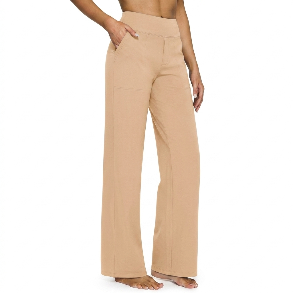 Women’s High Waist Straight Leg Pocket Trousers