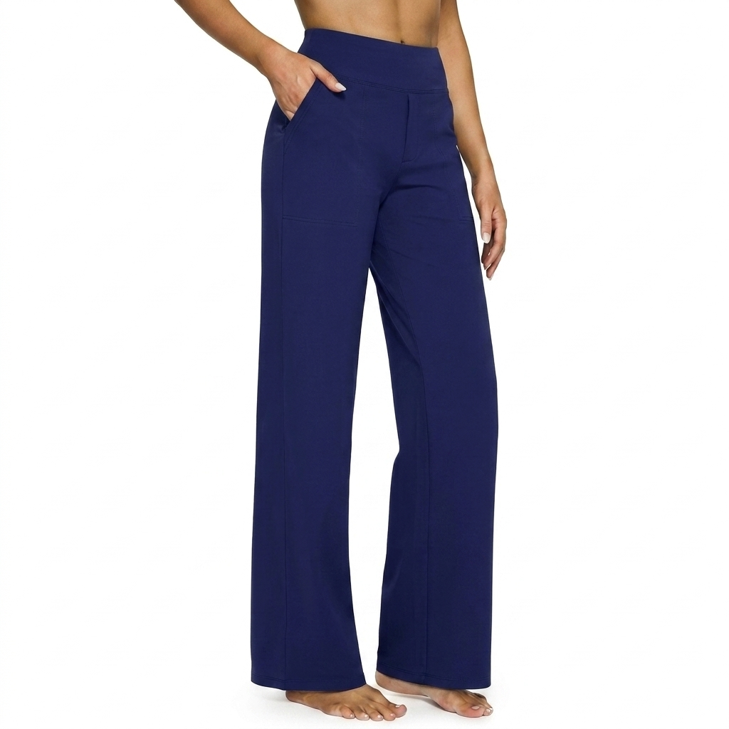 Women’s High Waist Straight Leg Pocket Trousers