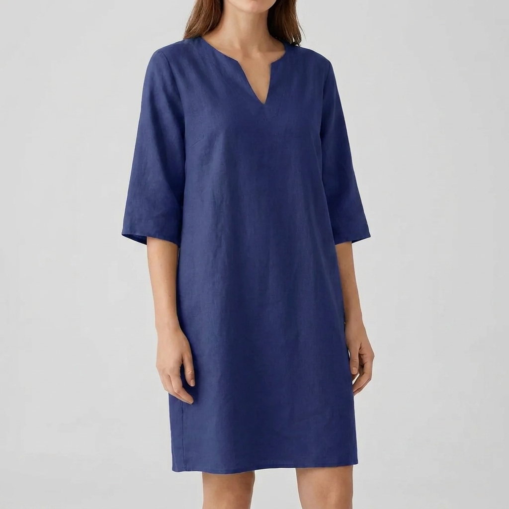 Women's Vintage Style Half Sleeve Midi Dress