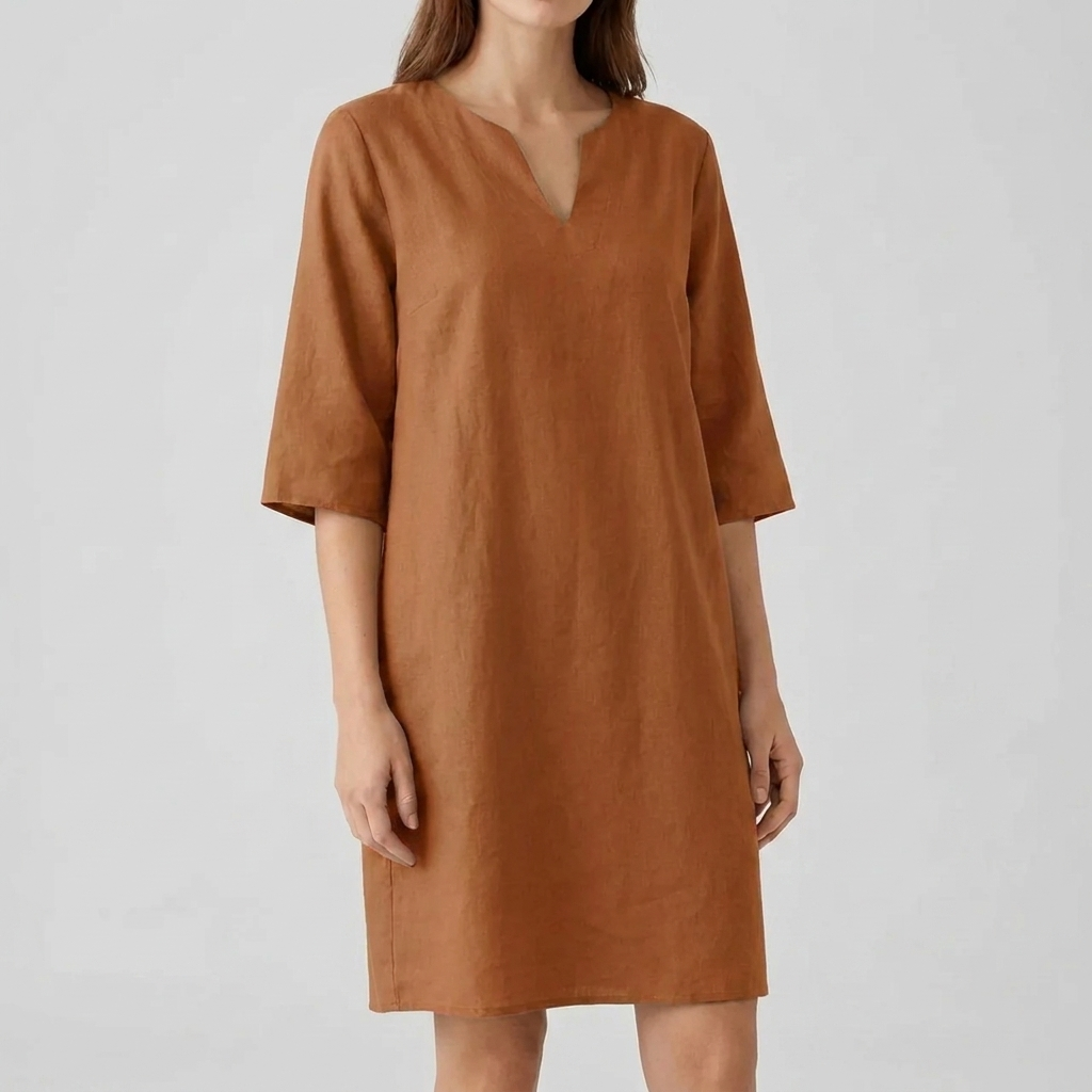 Women's Vintage Style Half Sleeve Midi Dress