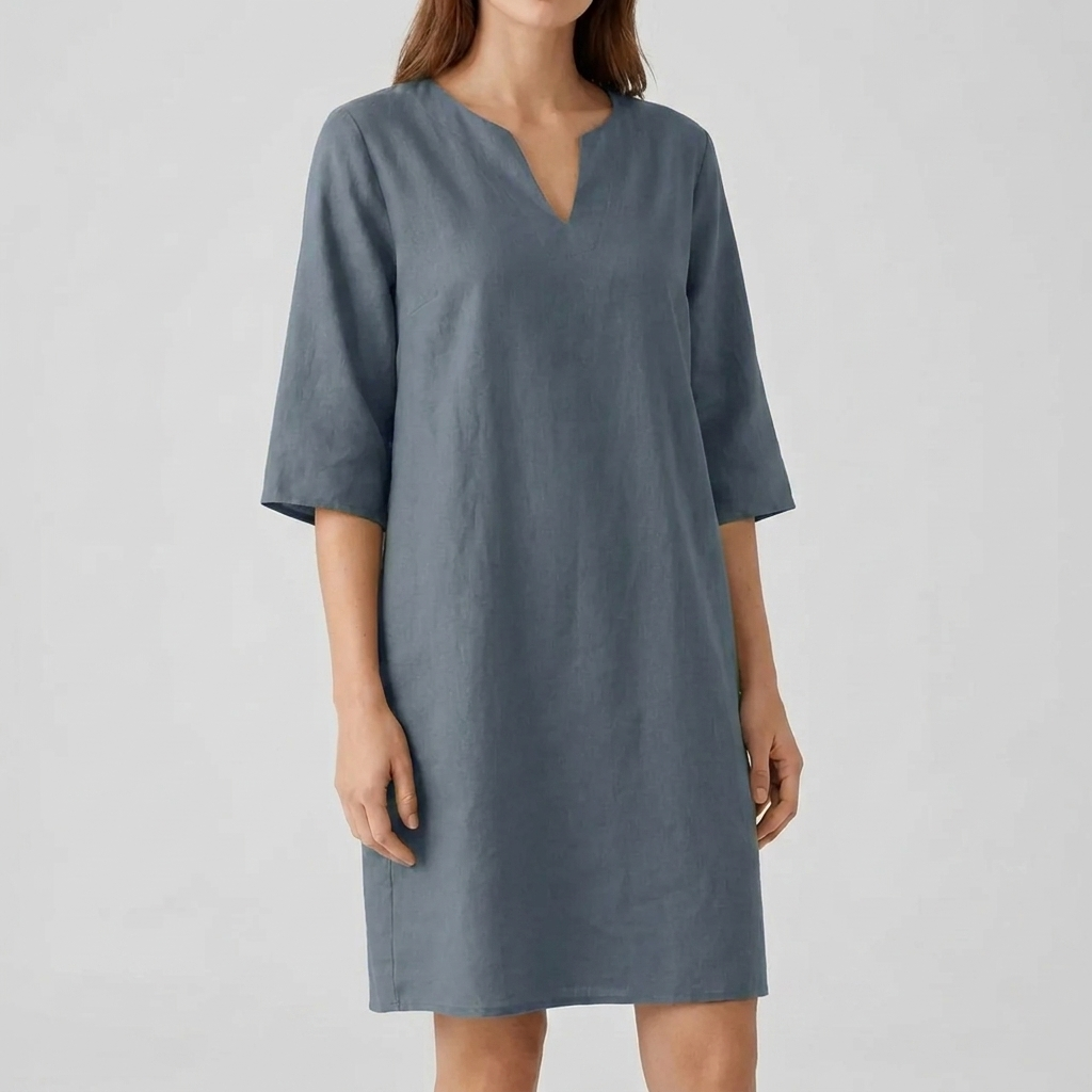 Women's Vintage Style Half Sleeve Midi Dress