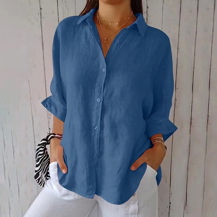 Women’s Loose Button-Up Casual Shirt