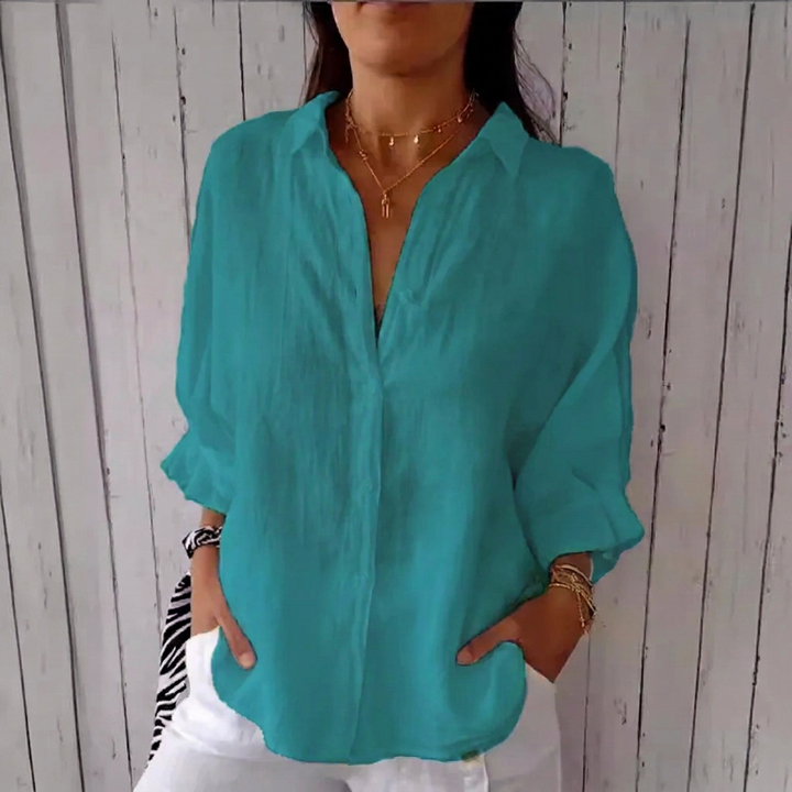 Women’s Loose Button-Up Casual Shirt