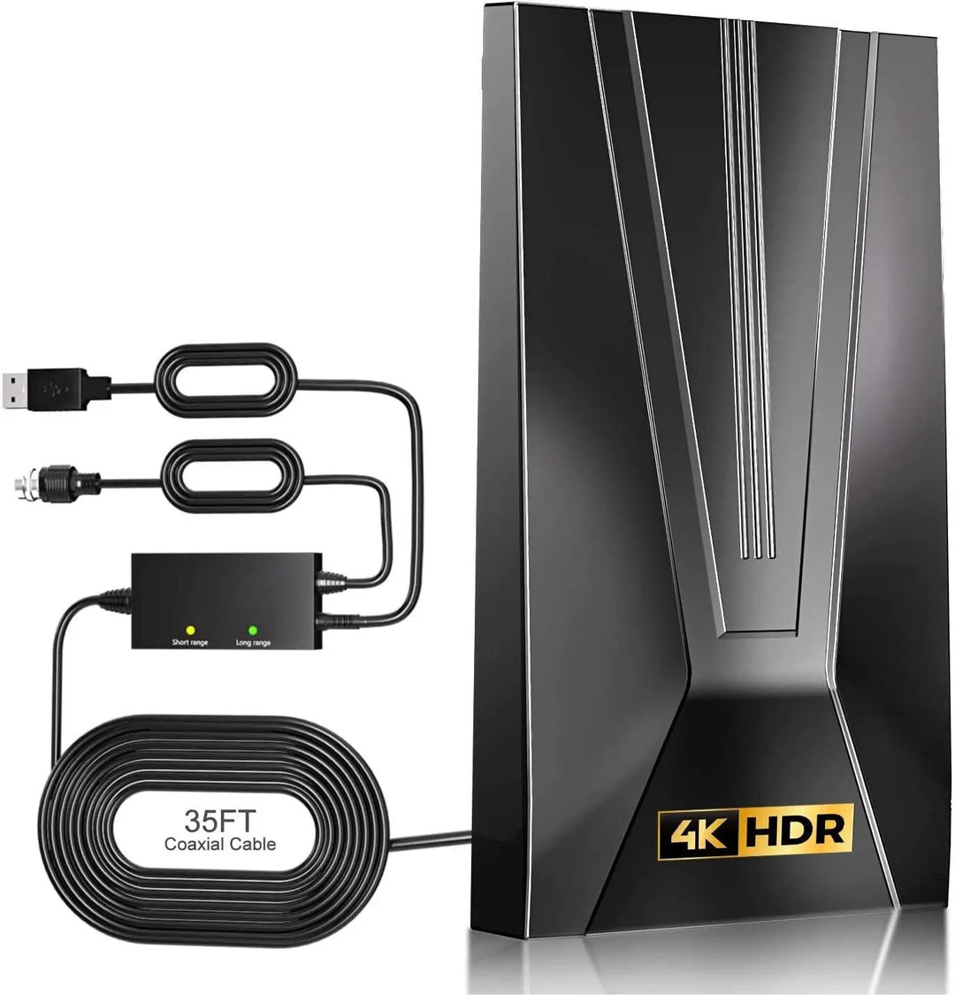 Indoor HDTV Antenna 2026 with 360 Mile Range and Signal Booster