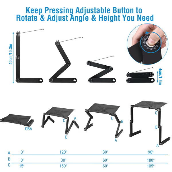 360° Ergonomic Laptop Stand – FlexStand