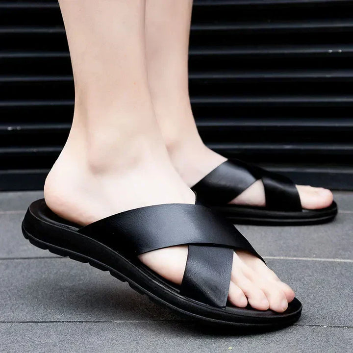 Italian men's mules