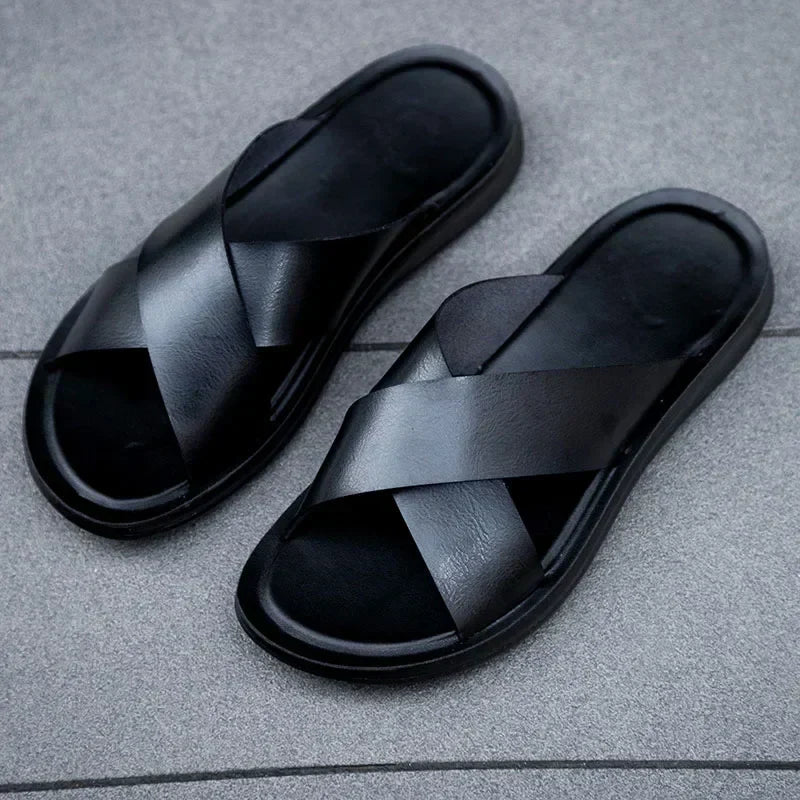 Italian men's mules
