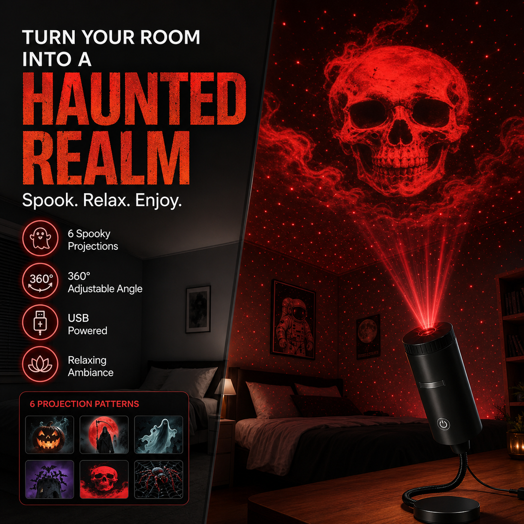HD Halloween Projector – 6 Spooky Scenes for Instant Atmosphere