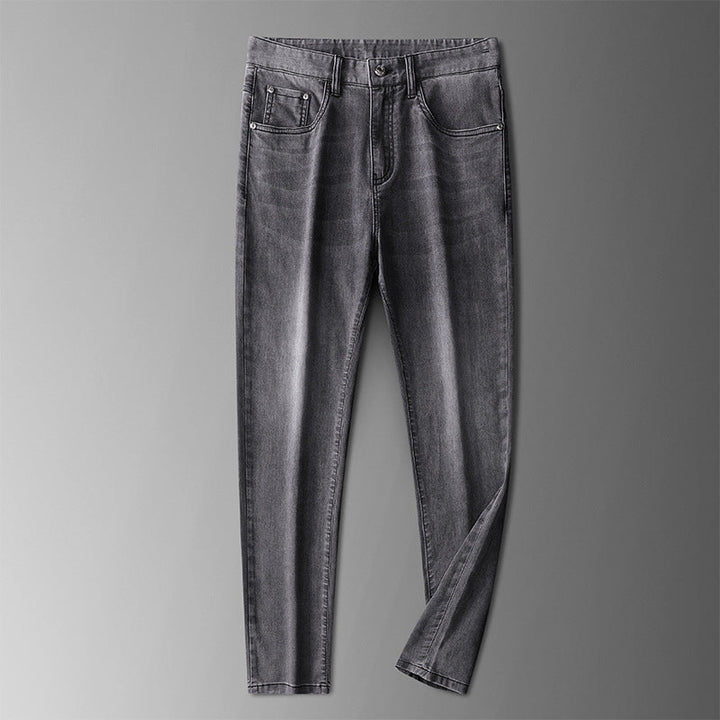Men's Classic Straight-Fit Stretch Denim Jeans