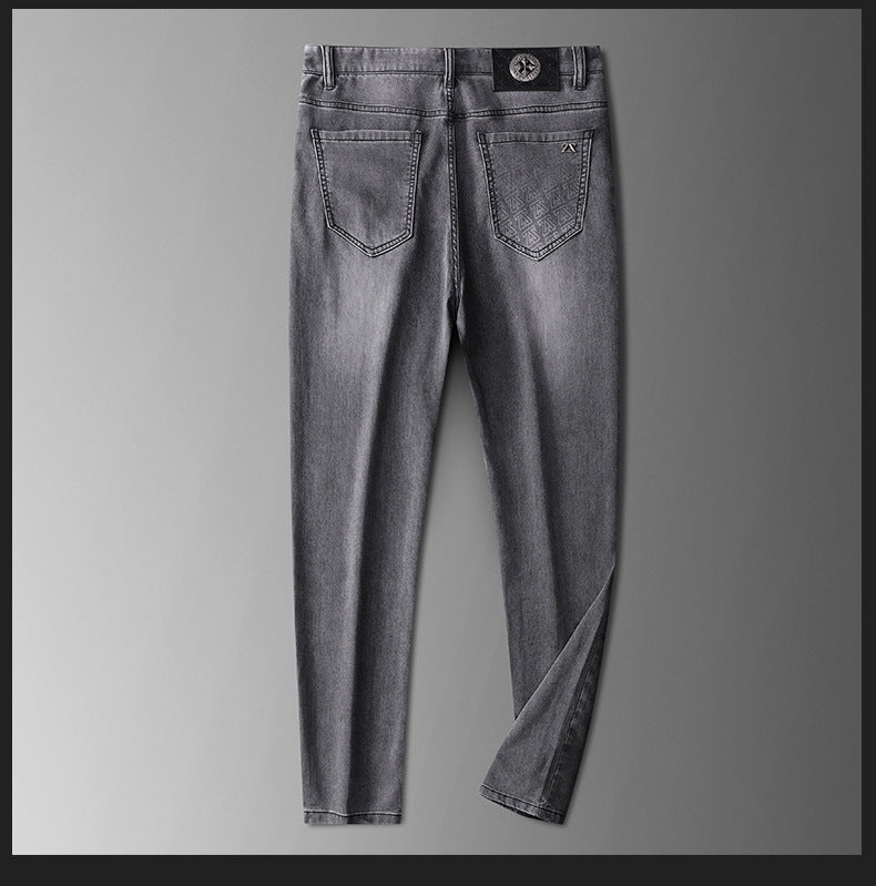 Men's Classic Straight-Fit Stretch Denim Jeans