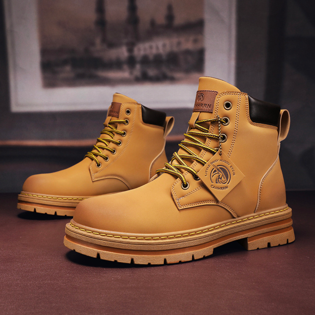 Men's Heavy Duty Lace-Up Ankle Boots