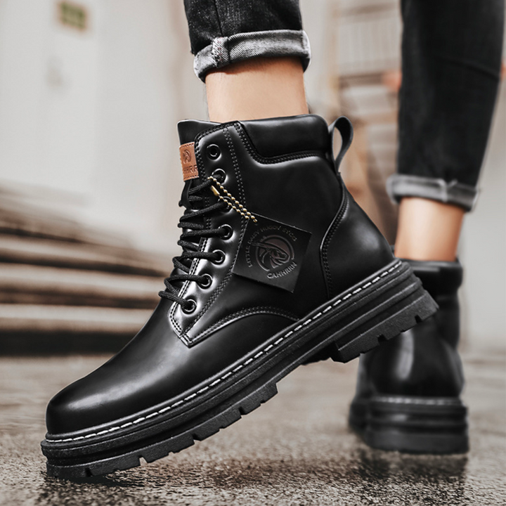 Men's Heavy Duty Lace-Up Ankle Boots
