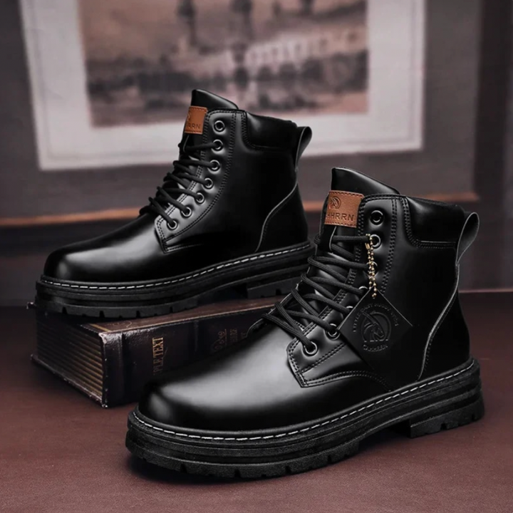 Men's Heavy Duty Lace-Up Ankle Boots