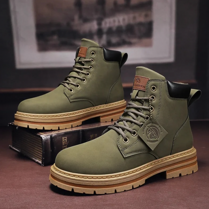 Men's Heavy Duty Lace-Up Ankle Boots