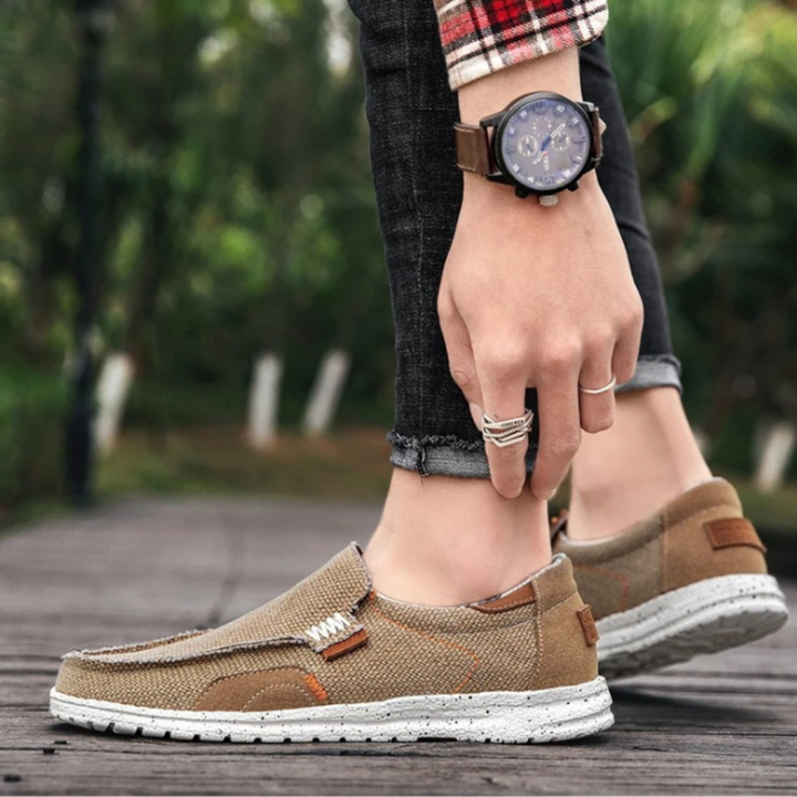 Men's Canvas Comfort Slip-On Shoes