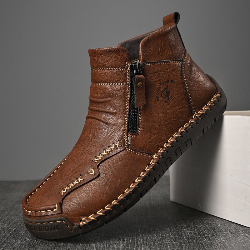 Men's Orthopedic Outdoor Zipper Boots