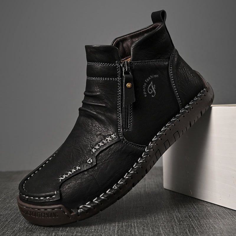 Men's Orthopedic Outdoor Zipper Boots